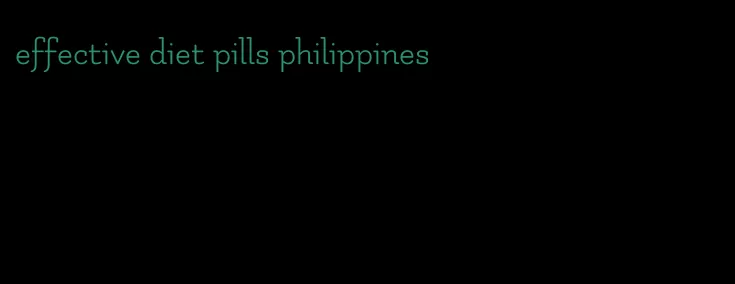 effective diet pills philippines